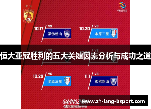 恒大亚冠胜利的五大关键因素分析与成功之道 恒大亚冠胜利的五大关键因素分析与成功之道