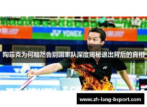 陶菲克为何黯然告别国家队深度揭秘退出背后的真相 陶菲克为何黯然告别国家队深度揭秘退出背后的真相